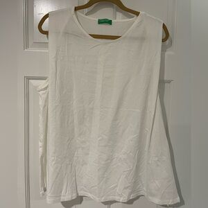 White xl United Colors of Benetton tank